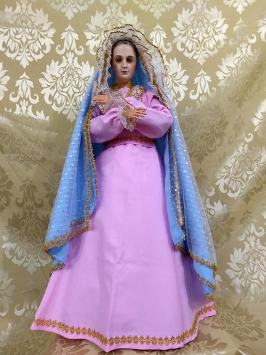 Imagen 1 de 10 de Virgen Maria O Inmaculada De Vestir 86 Cm