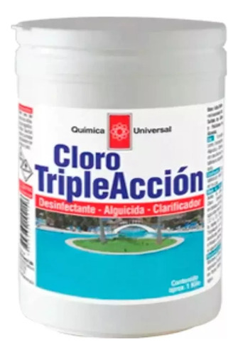 Cloro Triple Accion (clorador, Clarificador Y Alguicida) Q.u