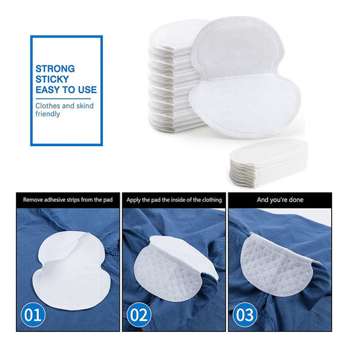 - Almohadillas Adhesivas Para Axilas, 20 Unidades, Para
