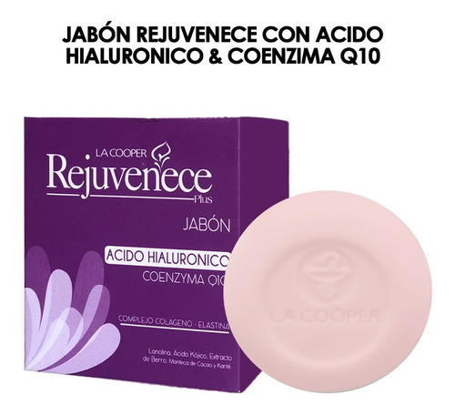 Jabón Rejuvenece Con Acido Hialuronico & Coenzima Q10