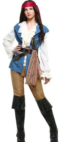 Traje De Cosplay Del Capitán Jack Sparrow De Cos Costume