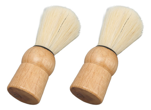 Mini Brocha De Afeitar Con Mango De Madera, Seguridad Profes