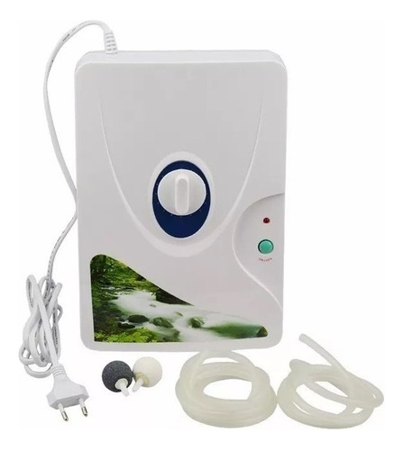 Purificador De Água Com Ozônio Filtro Ambiente Ar Portátil # Cor Branco 110v