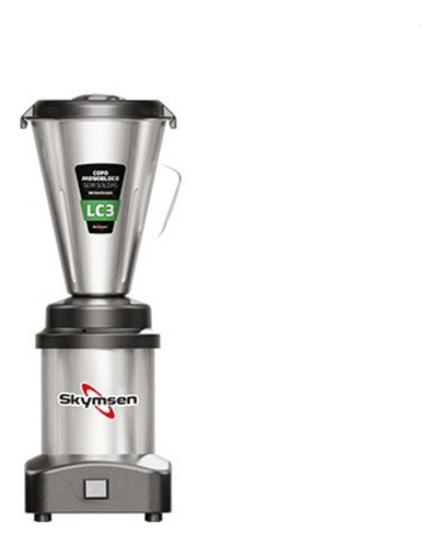 Liquidificador Inox Baixa Rotação 3l Skymsen Lc3 Cor Aço inoxidável 127V