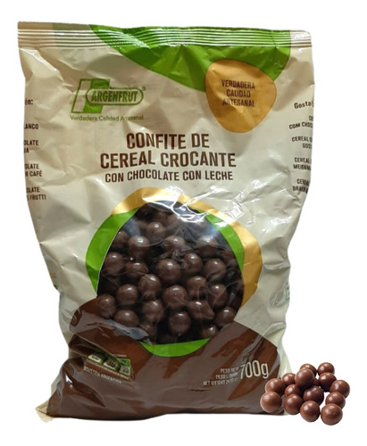 Cereal Crocante De Chocolate Con Leche Argenfrut X700gr
