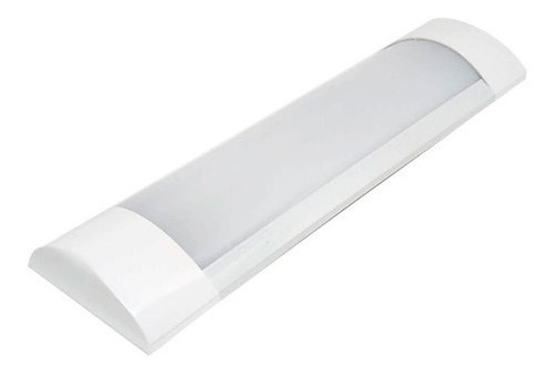 Luminária Tubular Slim Sobrepor Led 9w Bivolt Branco Quente