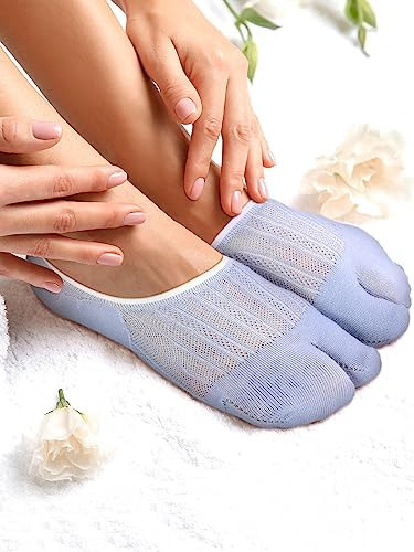 Geyoga 6 Pares De Calcetines Con Chanclas, Calcetines Tabi D
