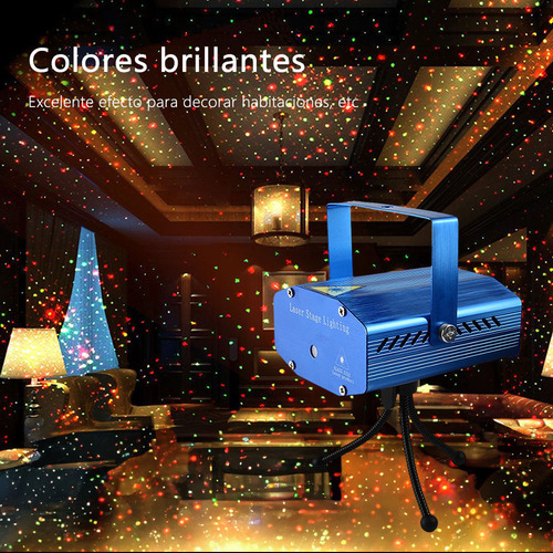 Mini Dj Proyector Láser Luces Para Navideñas Fiesta