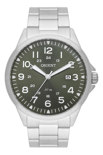Relógio Masculino Orient Mbss1380 Prata 5 Atm Quartz 4,5cm