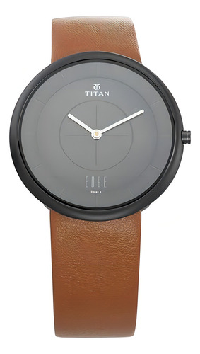 Reloj Titan Edge Zen Analógico Para Hombre Con Esfera Negra