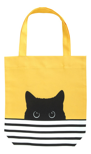 Bonita Bolsa De Lona Para Mujer Con Diseo De Gato, Regalos D