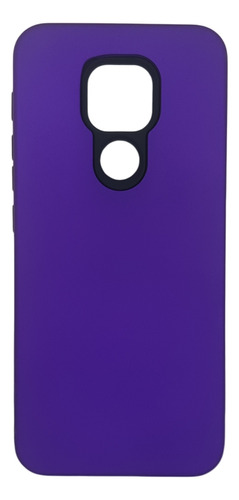 Funda Estuche Rígido Antigolpes Para Motorola G9 Play Morado