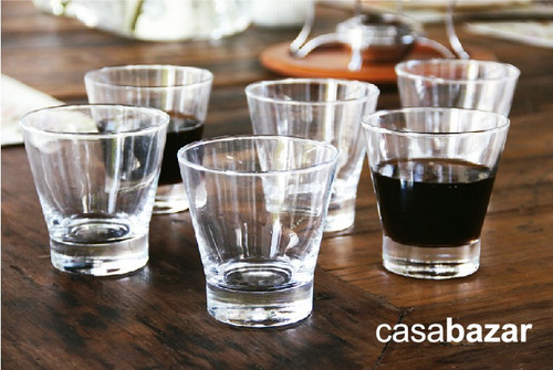 Imagen 3 de 6 de Vaso Ilhabela Whisky Nadir 350 Ml Conico Trago Jugo X12 Uni