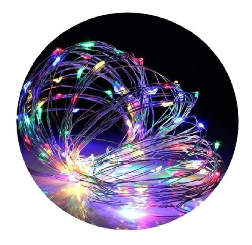 Alambre Luces Led 3 Metros Multicolor Exterior Cable Tira Hi