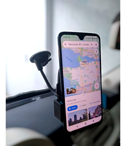 Suporte Veicular Universal Para Celular E Gps Com Ventosa