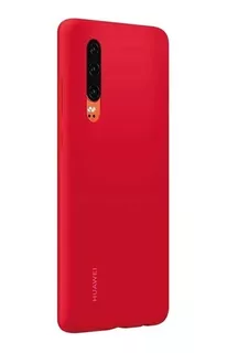 Huawei P30 Case De Silicona - Color Rojo Nuevo Original