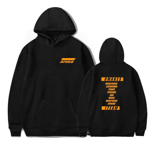 Blusa Moletom Ateez Kpop Integrantes Music De Frio
