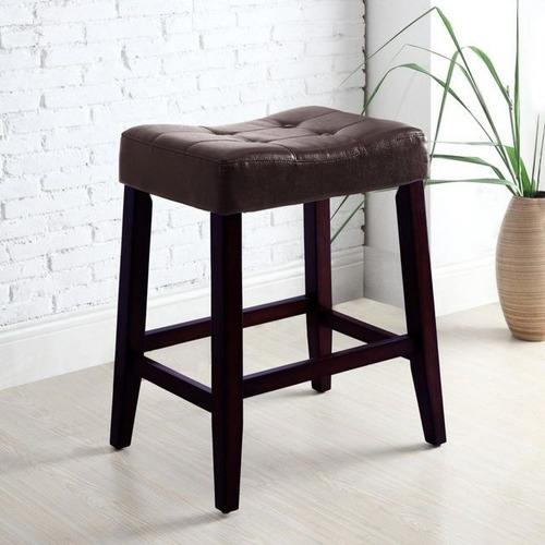 Imagen 5 de 6 de Banco Para Barra O Cocina, Patas De Madera De 77 Cms Altura
