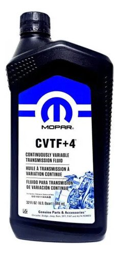 Aceite De Transmisión Automática Cvtf+4  Mopar