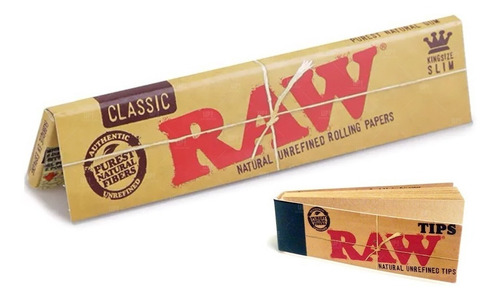 Imagen 1 de 10 de Papel Para Armar Sedas Raw King Size Con Filtros Tips Grow
