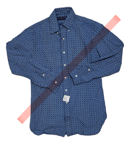 Camisa Ralph Lauren Xs Azul Lino