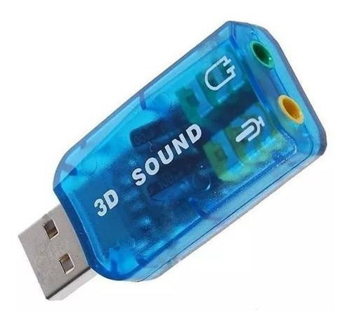 Tarjeta De Sonido Usb 3d Virtual 5.1 Tipo Pendrive Laptop Pc