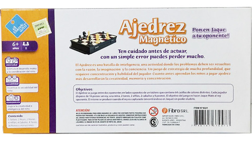 Imagen 2 de 5 de Ajedrez Magnetico Tab 30x30 Cm El Duende Azul 6021 Bigshop