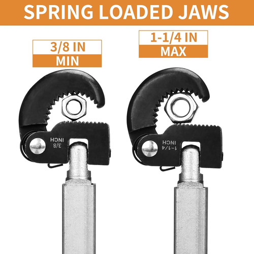 Llave Telescópica Para Lavabo, Ajustable De 3/8 Pulgadas A 1