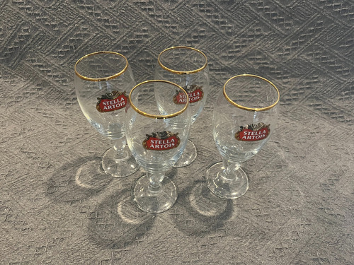 Set 4 Copas Chalice Cerveza Stella Artois 250ml Sin Color (Usado)