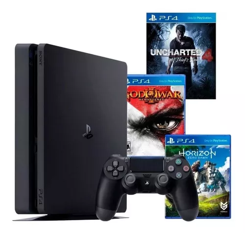 Playstation 4  SLIM  Novo Modelo SLIM - Com Jogo Uncharted 4