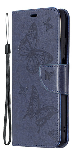 Funda Para Nokia 3.4/1.3/5.3 Funda Tipo Cartera Con Ranura Para Tarjetas, Textura Magnética, Mariposa, A Prueba De Golpes