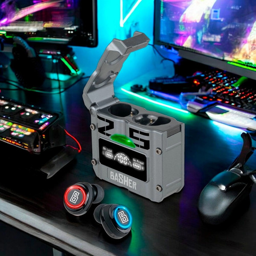 Audífonos True Wireless Bluetooth 5.3 Gamers Bash-4002 Negro