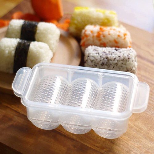 1 Molde Bola Arroz Lindo Sushi Triple Cilindrico Bento Maker