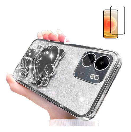 Funda Para Redmi 10c 13c Poco C Polvo Flash Más Conejo+mica