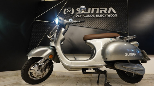 Moto Electrica Sunra Vintage Usada Oferta Baterias Nuevas/ G