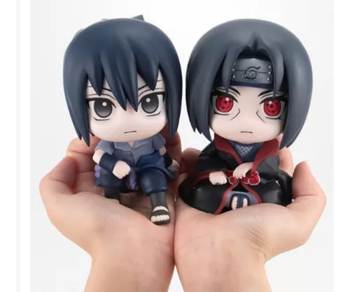 6 Peças Figura Naruto Sasuke Kakashi Itachi Dos Desenhos Animados