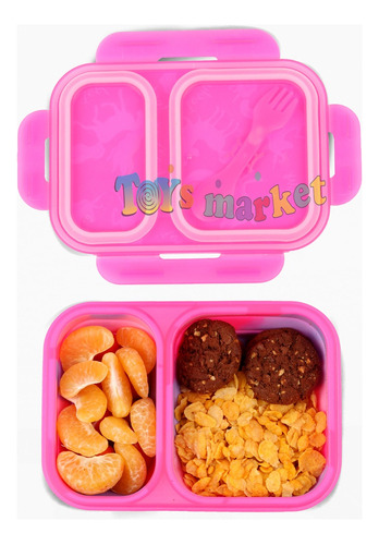 Imagen 2 de 8 de Lunchera Plegable Con Cubiertos Vianda De Silicona Footy