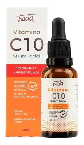 Sérum Tracta Vitamina C10 Facial - 24 Horas De Hidratação Prolongada Para Pele Normal De 30ml/30g 30+ Anos