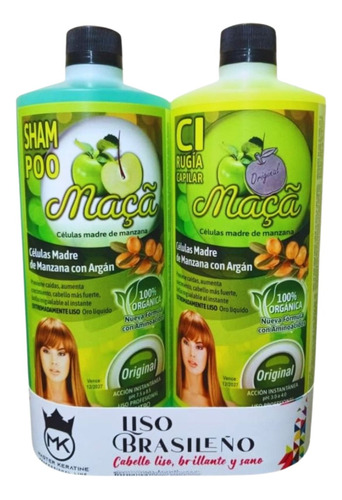 Cirugia Capilar Celulas Madre De Manzana Con Argan 1 Litro