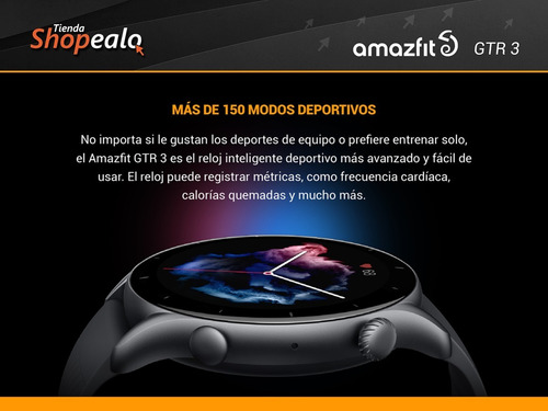 Imagen 5 de 7 de Smartwatch Reloj Amazfit Gtr 3 Negro 1.39 Gps Amoled Spo2 -*