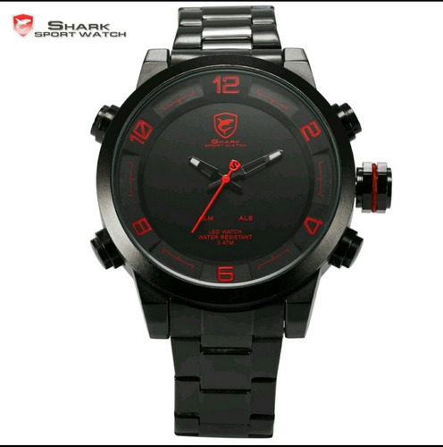 Relógio Masculino Esportivo Shark Sh 201 Led Pronta Entrega
