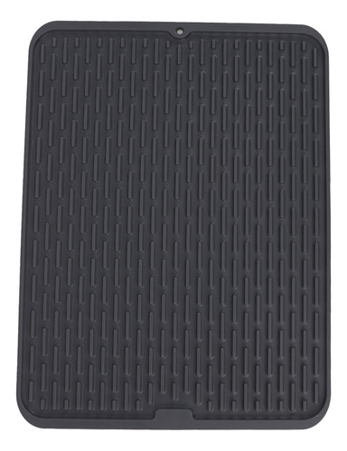 Alfombrilla De Silicona Para Secar Platos Con Borde Rectangu