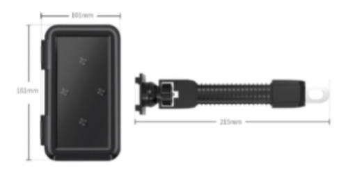 Soporte Para Teléfono Celular De Motocicleta Xl 6.8 Inches Negro