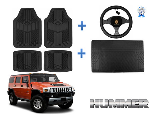 Tapetes 4pz + Cajuela + Volante Hummer H2 2003 - 2007 2008