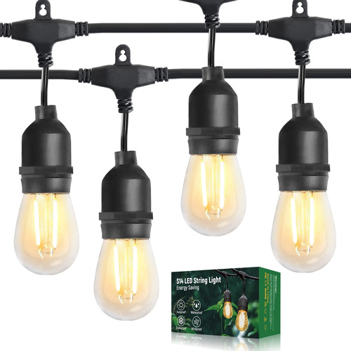 Brimax Tira De Luces Led Edison Inastillables De 12 Pies Par