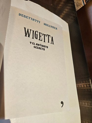 Libro Wigetta Y El Antídoto Secreto (Usado)