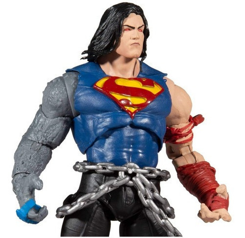 Imagen 2 de 8 de Mcfarlane Figura Superman Death Metal Articulada Dc Superman Multiverso Escala 18cm Original