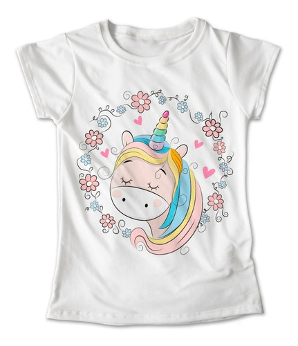 Blusa Unicornio Colores Playera Amor Flores Corazon #155