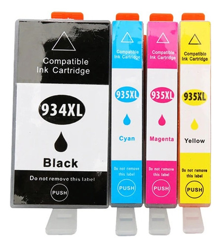 Tinta 934 Xl Para Officejet Pro 6230 6830 6835 6812 6815 682