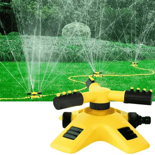 Aspersor Esguicho Giratório Irrigador Base Jardim Plantas Rotativo 360° Sprinkler Irrigação Gramado Grama Horta Alizeri